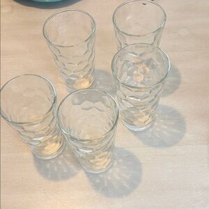 & Other Stories Clear Hexagonal Glass Set